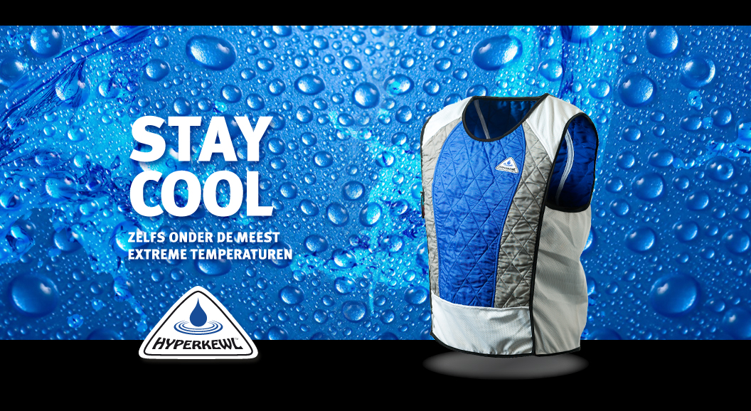 Houd je lijf koel met de vesten van HyperKewl