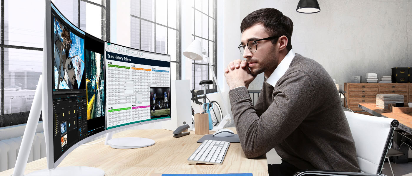 De Samsung Quantum Dot Curved Monitor is extreem cool